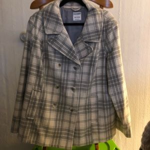 Old Navy Plaid Coat NWOT